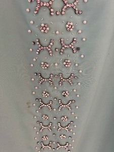 lot 154 image: Fun Vintage Green Dress with Rhinestone Embellishments