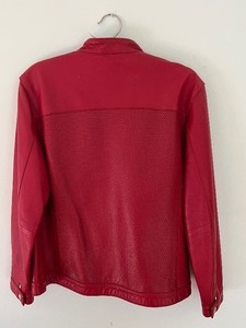 lot 145 image: Red Leather Coach Jacket
