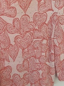 lot 150 image: St. John Pink Sweater with Heart Pattern