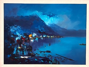 lot 127 image: Vintage Oil on Canvas Painting