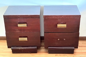 lot 124 image: Pair of Art Deco Vintage Night Stands