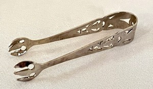 lot 111 image: Webster Sterling Silver Sugar Cube Tongs
