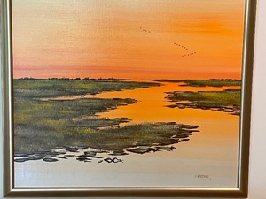 lot 79 image: Original Framed Duane Armstrong Oil Painting