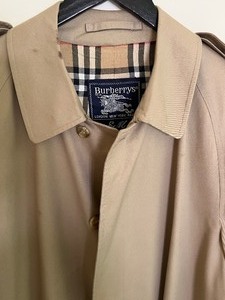 lot 87 image: Vintage Burberry Coat