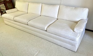 lot 33 image: Vintage Elegant Long Upholstered Sofa