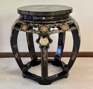 lot 38 image: Asian Inspired Decorative Stool