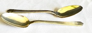 lot 7B image: Two Christofle Sterling Silver Serving Spoons
