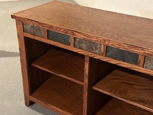 lot 159 image: Very Nice Media Stand with Slate Details