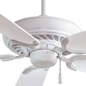 Minka-Aire F568-WH Supra 52 Inch Pull Chain Ceiling Fan in White Finish 706411200298