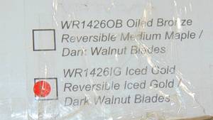 Wind River WR1426IG, Modelo Iced Gold 52 Ceiling Fan with Light 845952023093