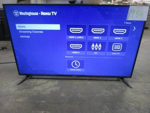 lot 986 image: Westinghouse 50 4K Ultra HD Smart Roku TV with HDR WR50UT4210