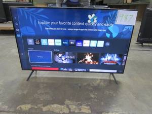 lot 987 image: Samsung - 43 Class CU7000 Crystal UHD 4K UHD Smart Tizen TV UN43CU7000FXZA