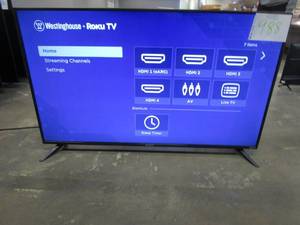 lot 988 image: Westinghouse 50 4K Ultra HD Smart Roku TV with HDR WR50UT4212