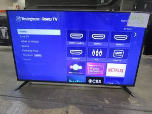 lot 993 image: Westinghouse 50 4K Ultra HD Smart Roku TV with HDR WR50UT4212