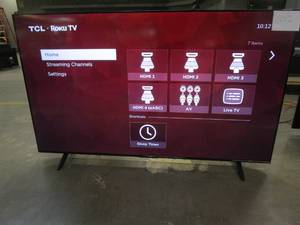 lot 1012 image: TCL - 75 Class 4-Series 4K UHD HDR Smart Roku TV 75S455