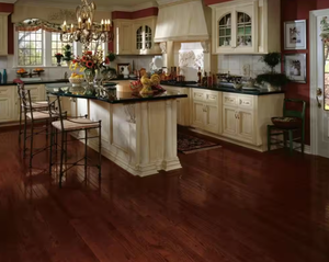 lot 681 image: 6 Cases - Bruce American Originals Brick Kiln Oak 38 in. T x 5 in. W Engineered Hardwood Flooring (22 sq. ft.Case) (ONE CASE IS HALF FULL, APPROXIMATELY 120 SQ FT TOTAL)
