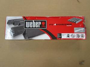 lot 771 image: Weber Porcelain-Enameled Replacement Flavorizer Bars for Genesis 300 Gas Grill (5-Pack) (OPEN BOX)
