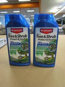 lot 768 image: 2 Pack - BIOADVANCED 32 oz. Concentrate Tree and Shrub Protect and Feed