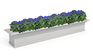 lot 847 image: Mayne Yorkshire 72 in. x 12 in. Self Watering White Vinyl Window Box (OPEN BOX)