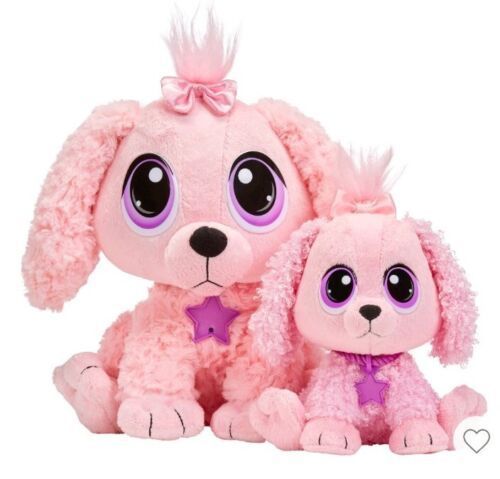 lot 21 image: Rescue Tales Adoptable Mom & Pup - Pink Poodle