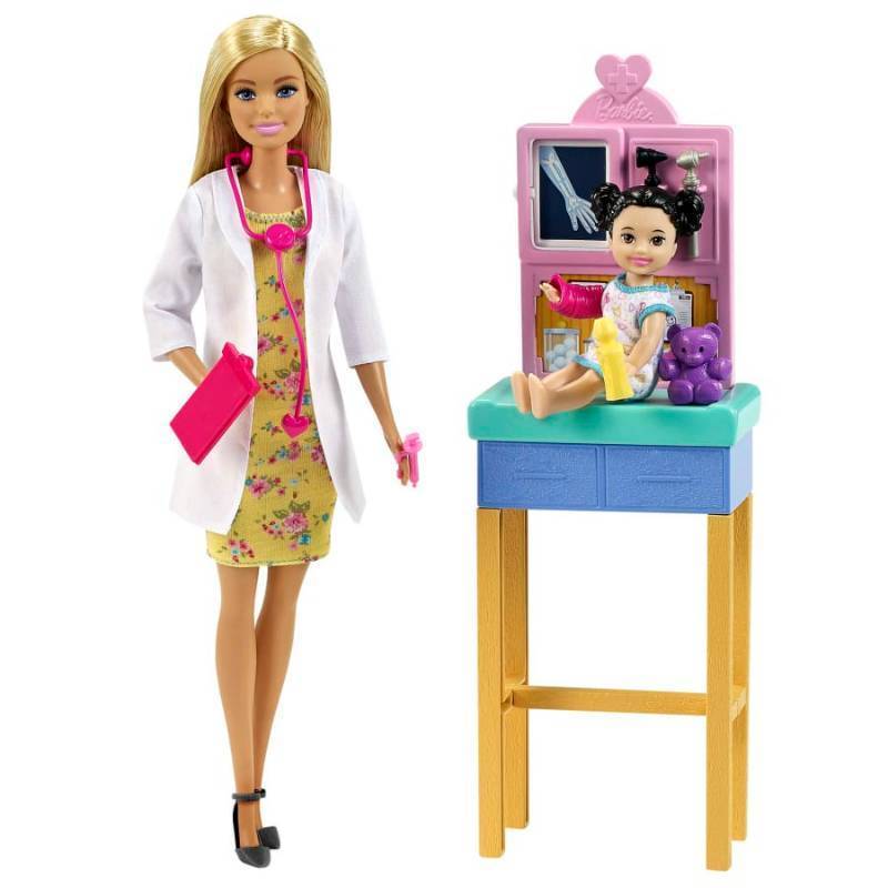 lot 36 image: Lot of TWO Barbies Pediatrician & Big City Big Dreams Singer