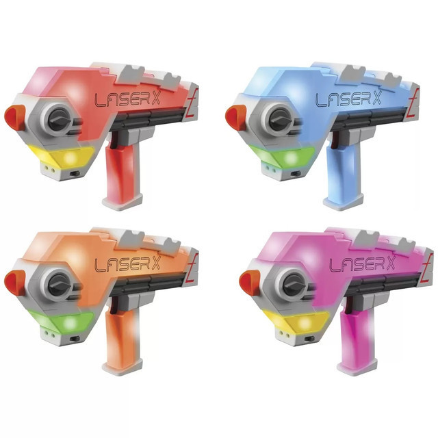 lot 48 image: Laser X 4 Pack Blaster Laser Toy Game 4 Player Laser Gaming with Batteries