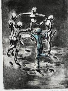 lot 7 image: Charcoal & Pencil Drawing by Elizabeth P. 2007