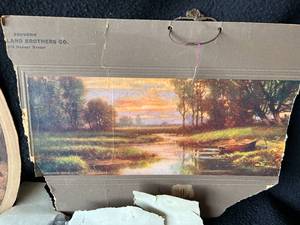lot 13 image: Antique Artwork Lot