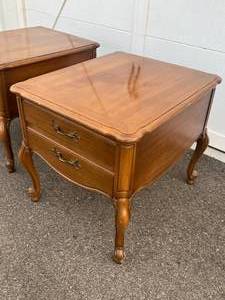 lot 109 image: Pair of LANE Wood End Tables