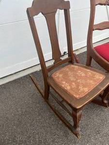 lot 97 image: 2 Antique Rocking Chairs
