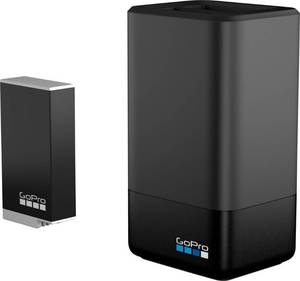 lot 26 image: GoPro - Enduro Dual Battery Charger and Lithium-ion Battery for MAX