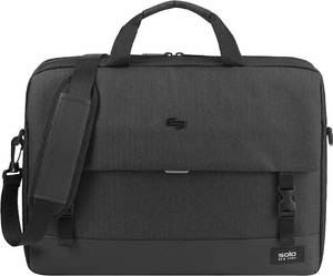 lot 51 image: solo New York - Notch Briefcase for 15.6 Laptop - GrayBlack