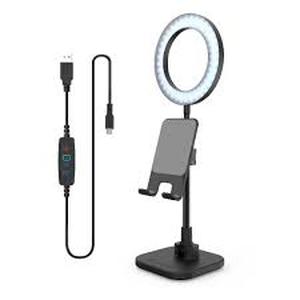 lot 69 image: Digipower - The Success - Video Calling, Teaching, Learning Smartphone Stand With Personal 6 Ring Light