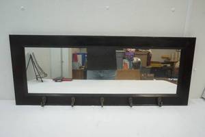 lot 78 image: Mirror with hooks