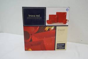 lot 342 image: Brava Red Dishes by Mikasa