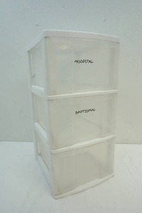 lot 358 image: 3 Bin Storage