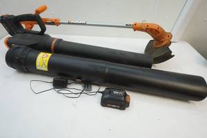 lot 403 image: Worx Trimmer and Blower