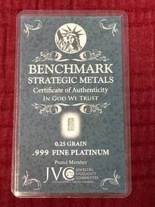.999 Platinum � Grain Bar