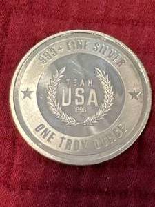 1oz .999 Silver Team USA Round