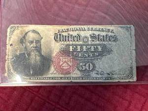 1863 Fifty Cent Currency
