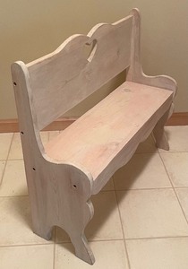 lot 211 image: Charming Childrens Bench