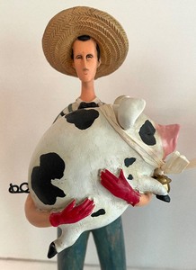 lot 220 image: Three Terrific Tall Resin Figurines