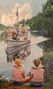 lot 228 image: Adorable Vintage Framed Print