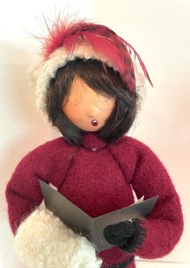 lot 242 image: Three Holiday Themed Doll Figurines Signed by Trulie