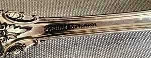 lot 11A image: Vintage Gorham King Edward Sterling Silver Meat Fork