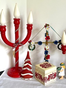 lot 48 image: Scandinavian Decorative Items including Swedish Candle Holders