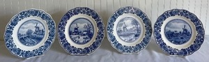 lot 63 image: Set of Four Delft Collectible Four Seasons Plates