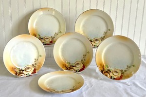 lot 65 image: Set of Six Antique Nippon Hand Painted Plates