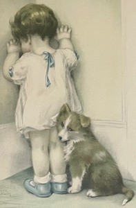 lot 309 image: In Disgrace Framed Print by Bessie Pease Gutman