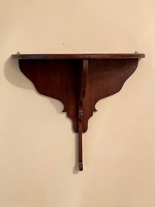 lot 196 image: Beautiful Vintage Wood Wall Shelf